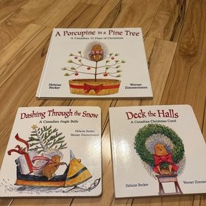 Christmas book set Canadian Christmas carols